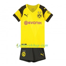 Koszulka Borussia Dortmund Dziecięcy Domowe 2018-19 Koszulki Piłkarskie Krótki Rękaw